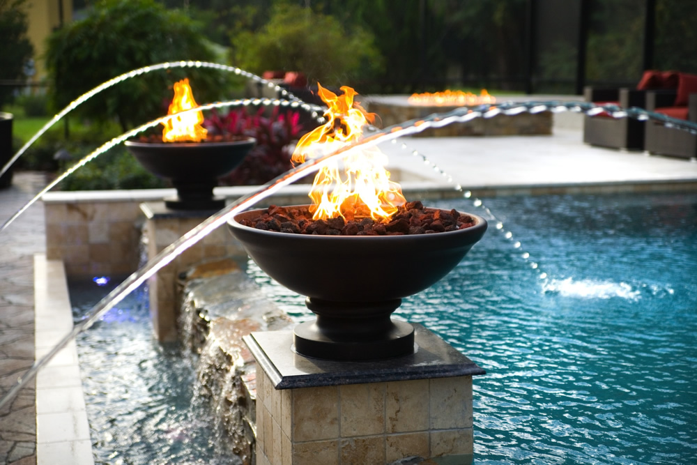 Fire Bowls are a popular Water Feature in 2016